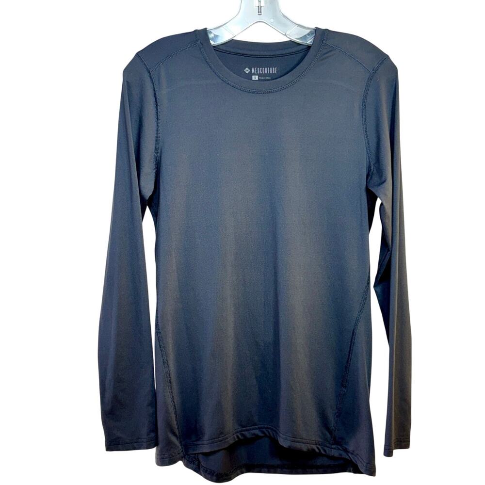 Med Couture Layers Performance Knit Tee 8499 Women's Small Pewter Base Layer